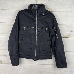 Marker Jacket Womens 12 Black Snow Full Zip Riding Aqua Guard Stretch Zip